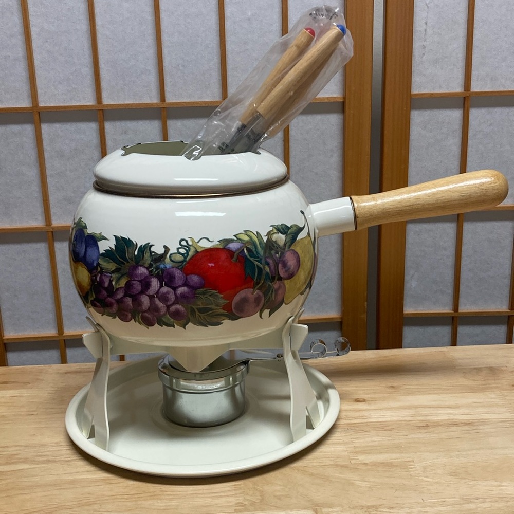 Vintage Fondue Pot Complete Set